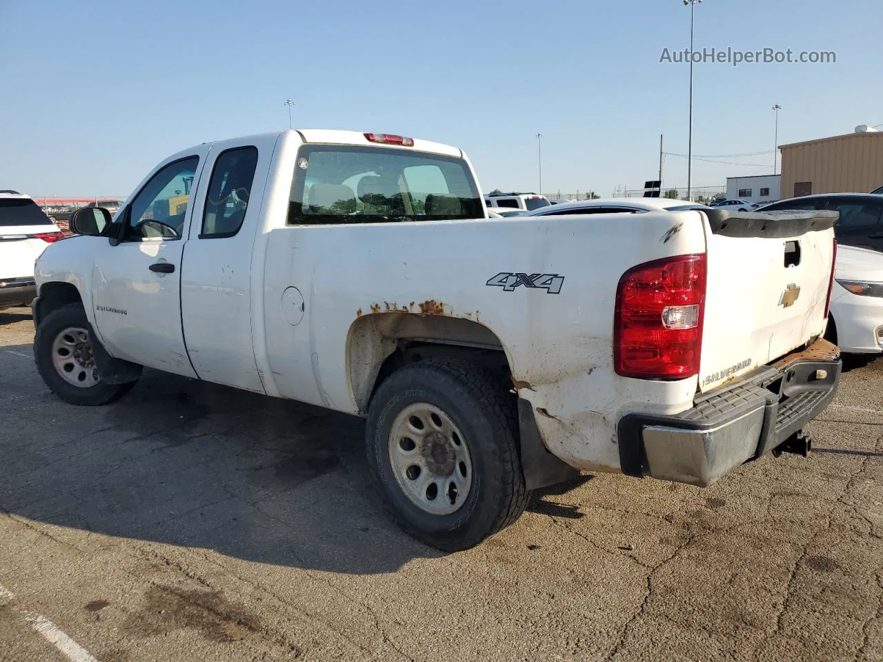 2008 Chevrolet Silverado K1500 Белый vin: 1GCEK19C48Z107076