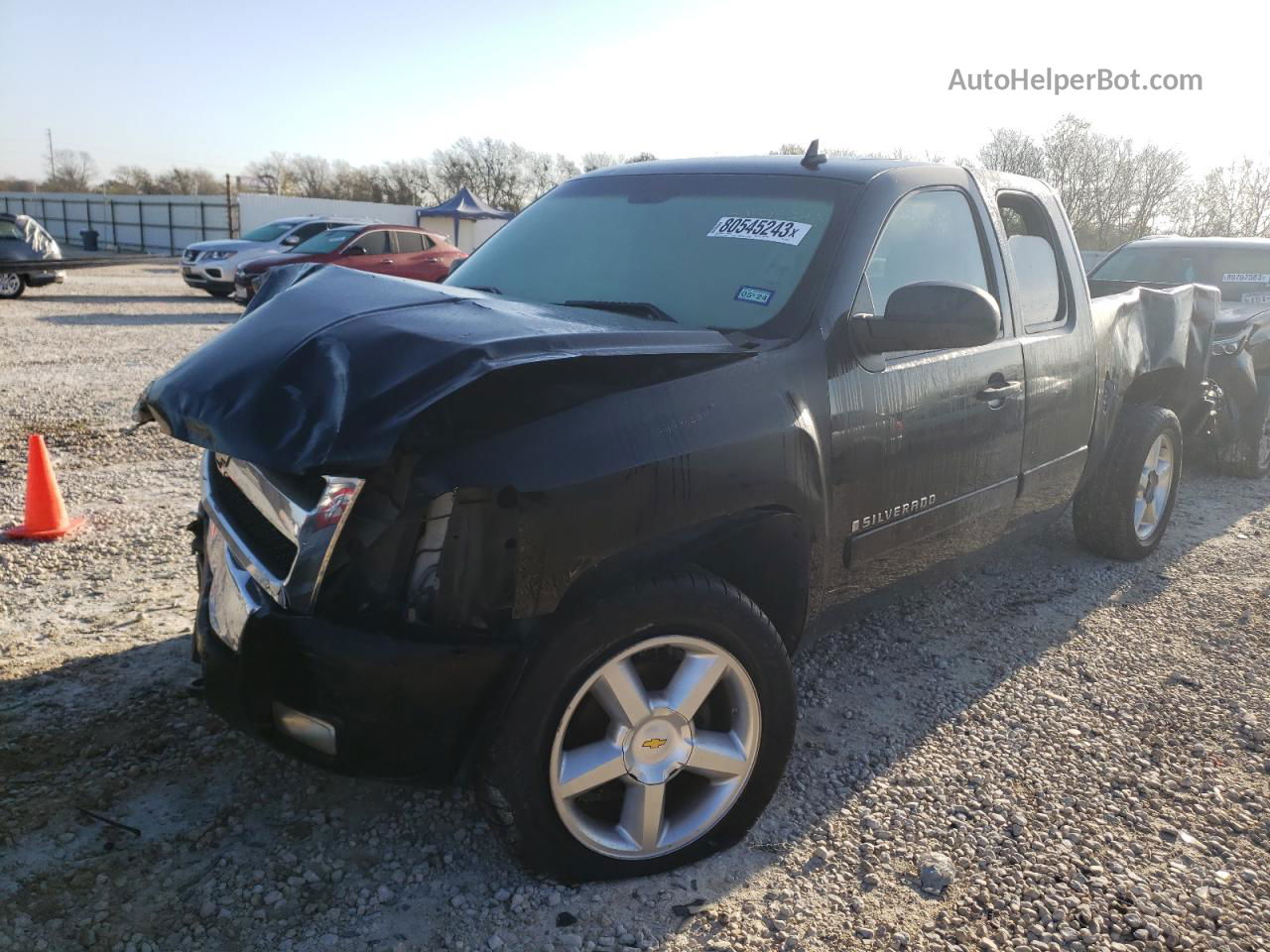 2008 Chevrolet Silverado K1500 Черный vin: 1GCEK19C88Z278736