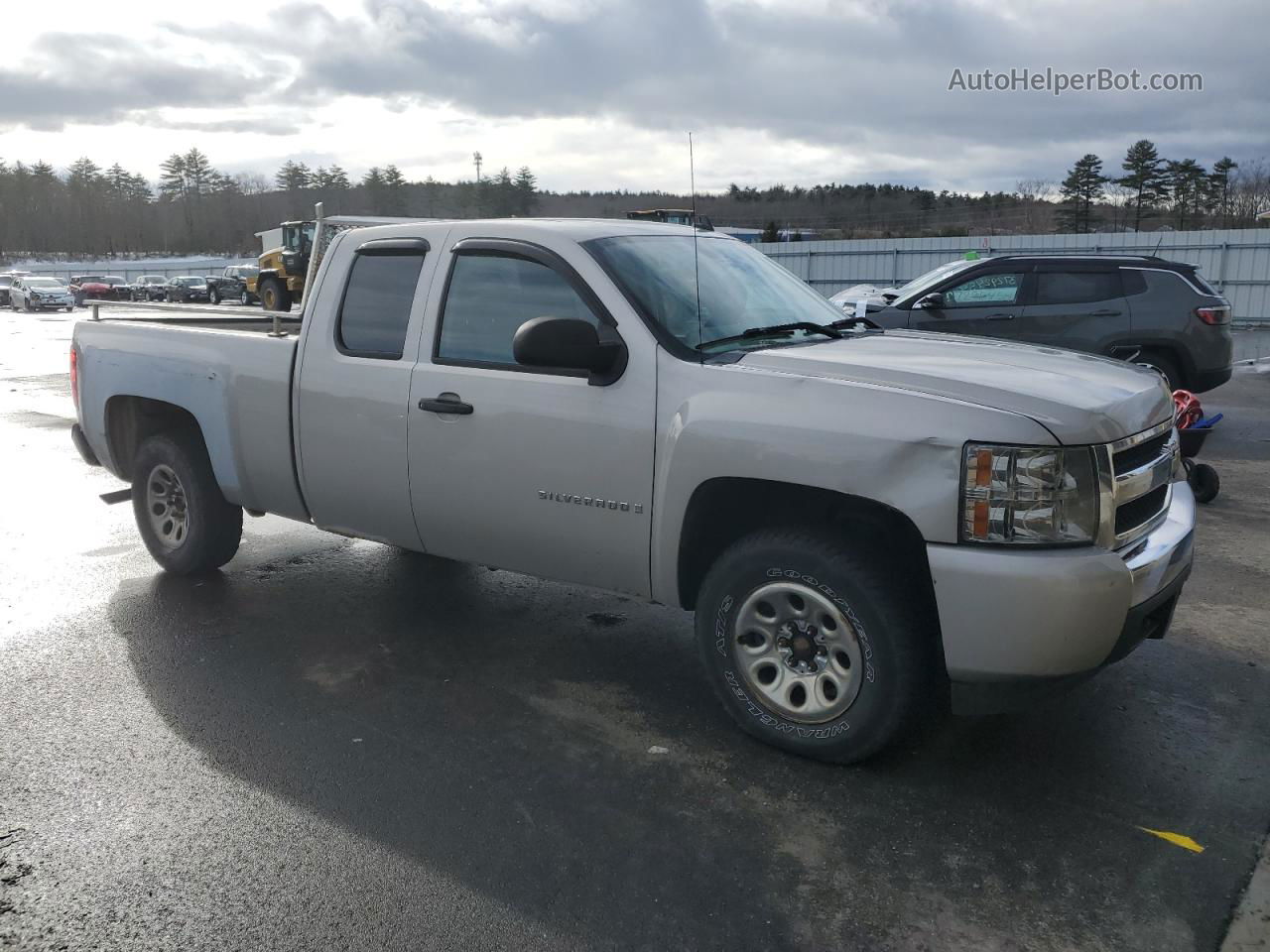 2008 Chevrolet Silverado K1500 Silver vin: 1GCEK19C98E183240