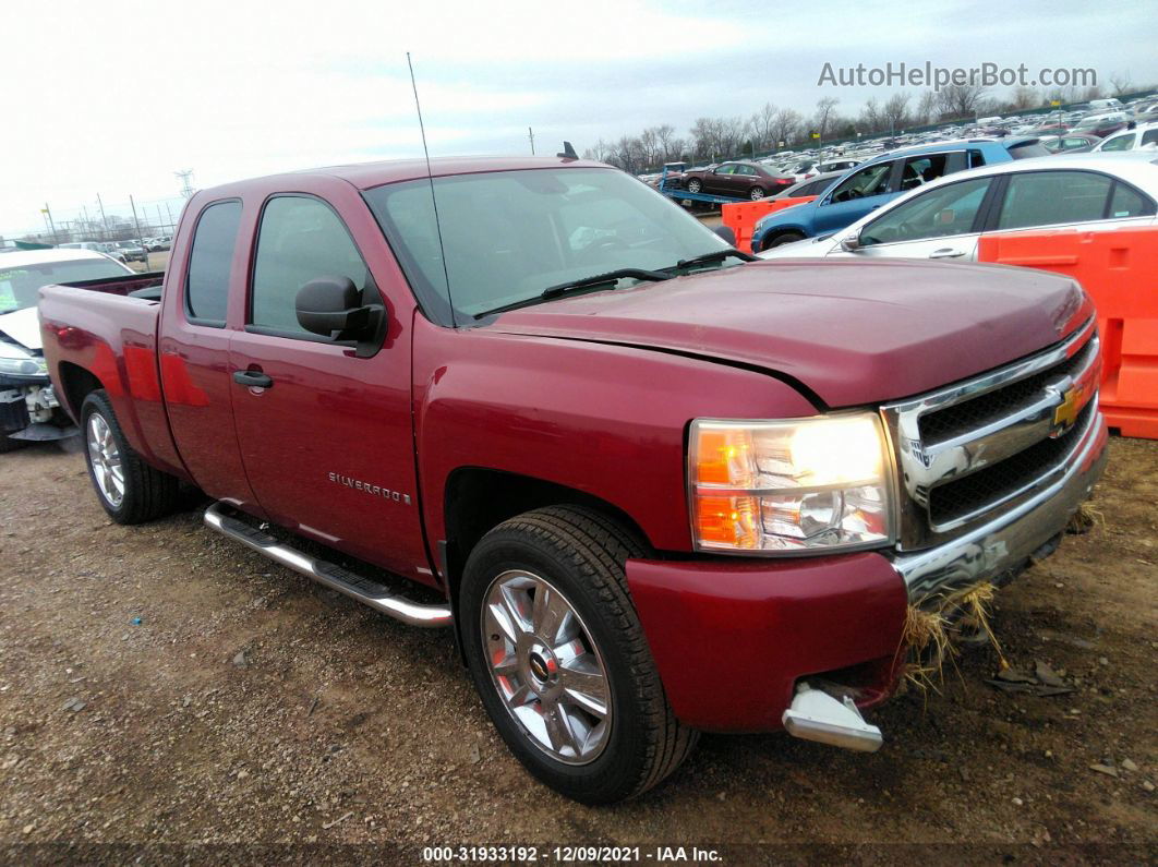 2007 Chevrolet Silverado 1500 Lt W/1lt Burgundy vin: 1GCEK19J07E503932