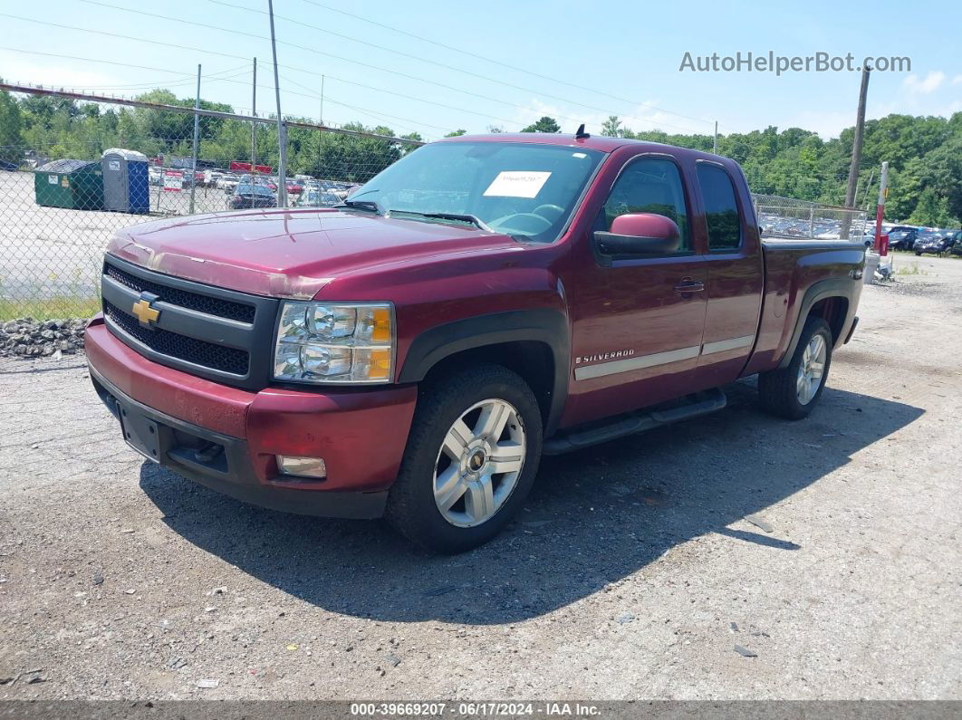 2008 Chevrolet Silverado 1500 Ltz Red vin: 1GCEK19J58Z212577