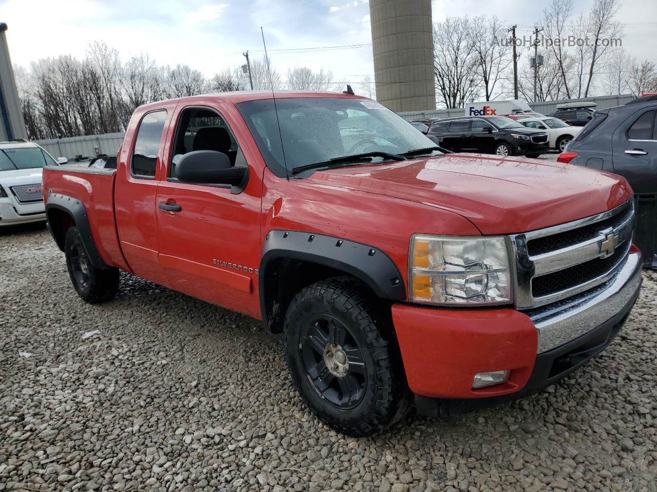 2008 Chevrolet Silverado K1500 Red vin: 1GCEK19J58Z282127