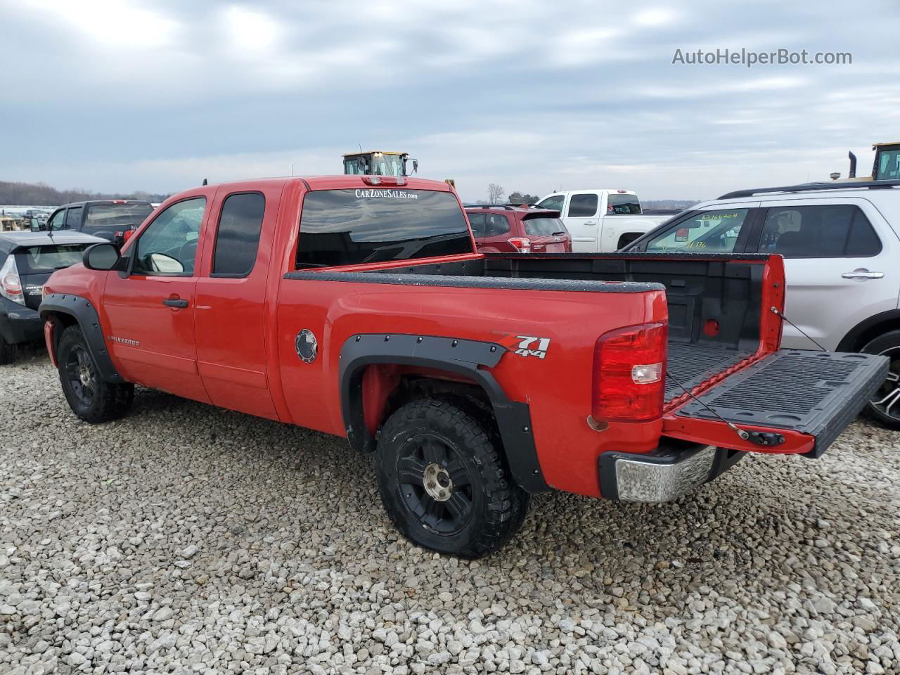 2008 Chevrolet Silverado K1500 Red vin: 1GCEK19J58Z282127