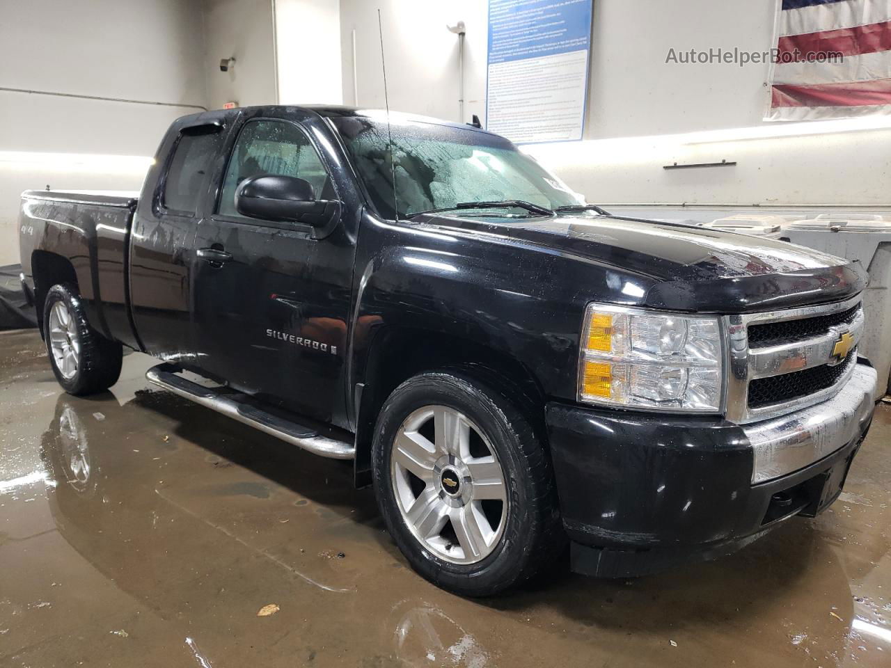 2008 Chevrolet Silverado K1500 Black vin: 1GCEK19J68Z244003