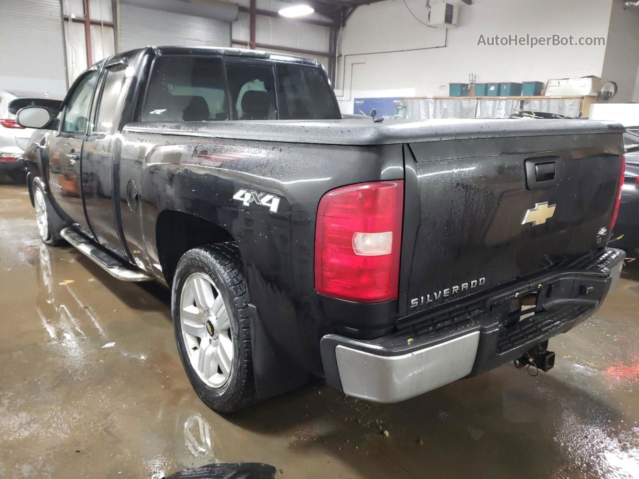 2008 Chevrolet Silverado K1500 Black vin: 1GCEK19J68Z244003