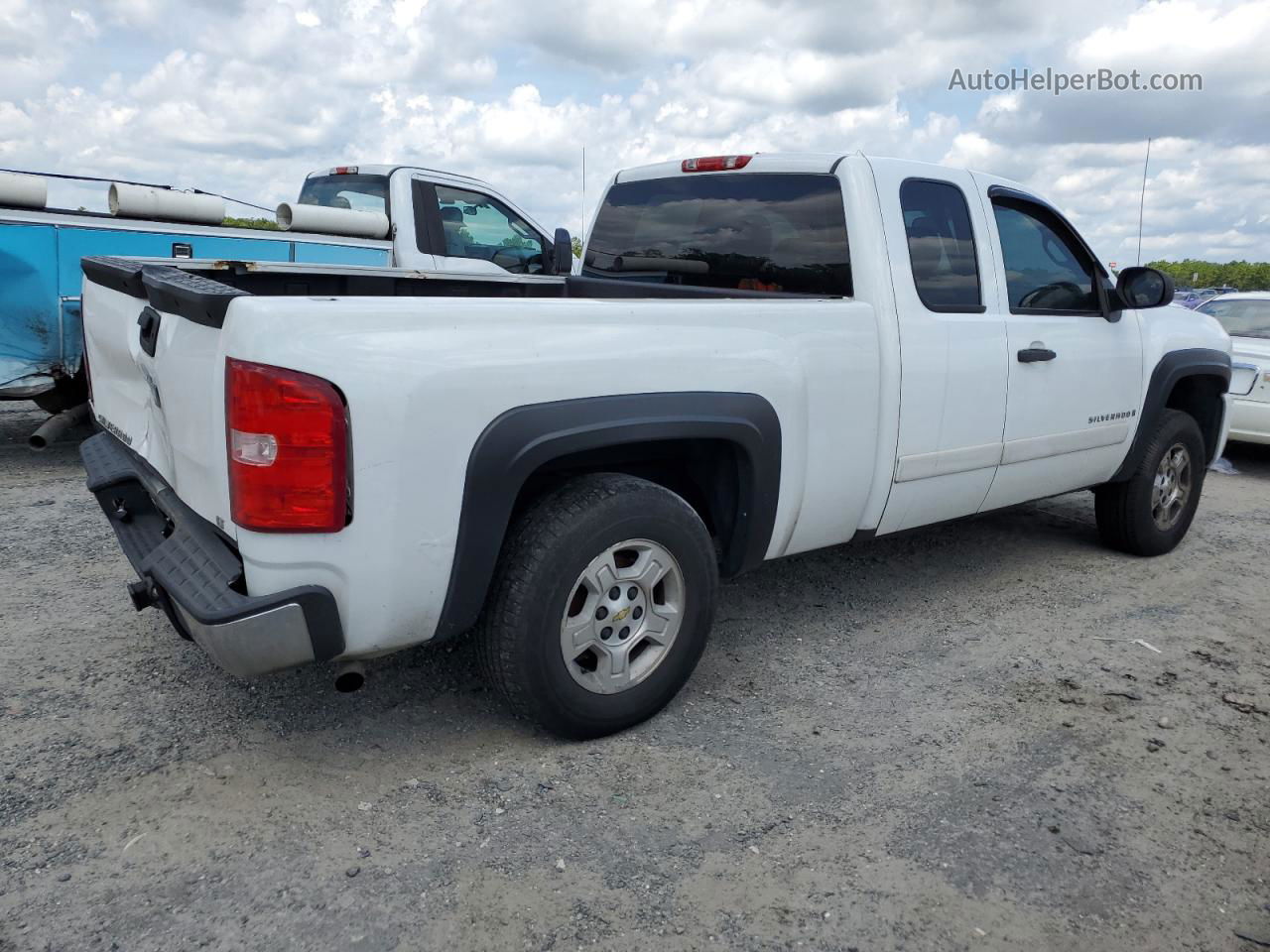 2008 Chevrolet Silverado K1500 White vin: 1GCEK19J78Z157274