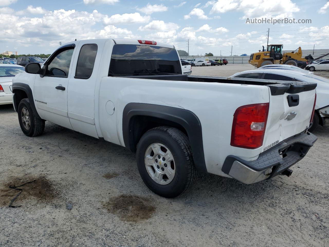 2008 Chevrolet Silverado K1500 White vin: 1GCEK19J78Z157274