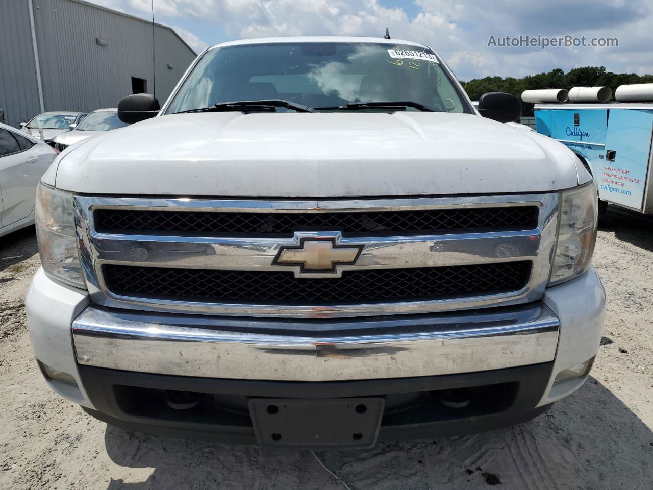 2008 Chevrolet Silverado K1500 White vin: 1GCEK19J78Z157274