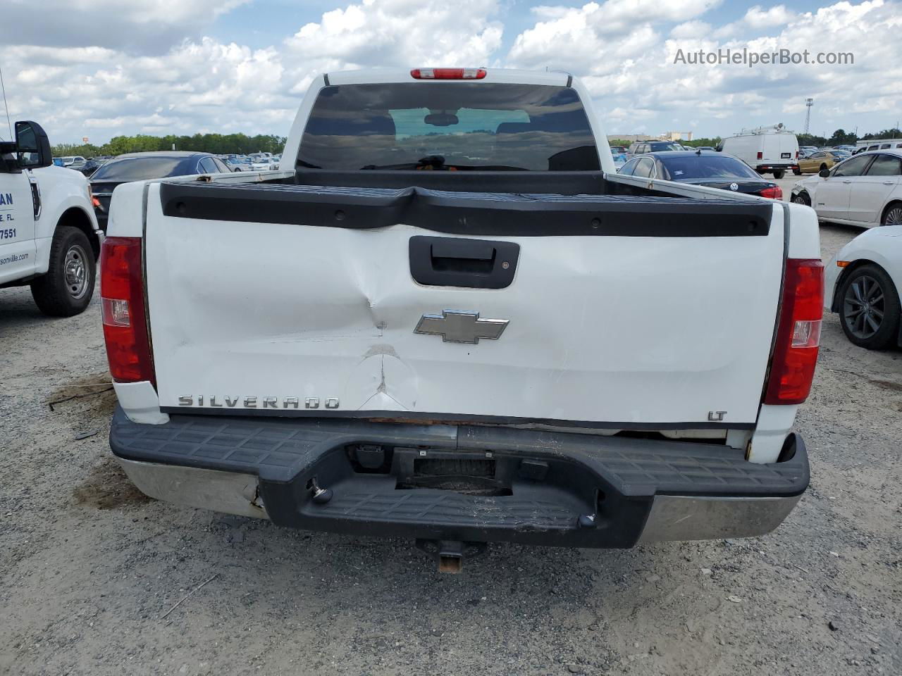 2008 Chevrolet Silverado K1500 White vin: 1GCEK19J78Z157274