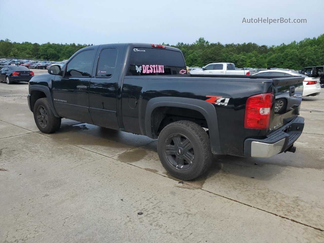 2008 Chevrolet Silverado K1500 Black vin: 1GCEK19J98Z139570