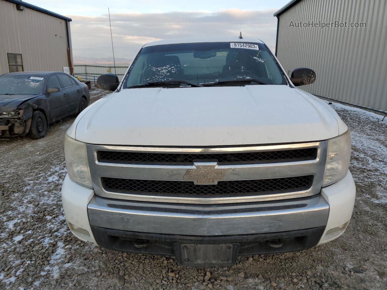 2008 Chevrolet Silverado K1500 White vin: 1GCEK19JX8Z106299