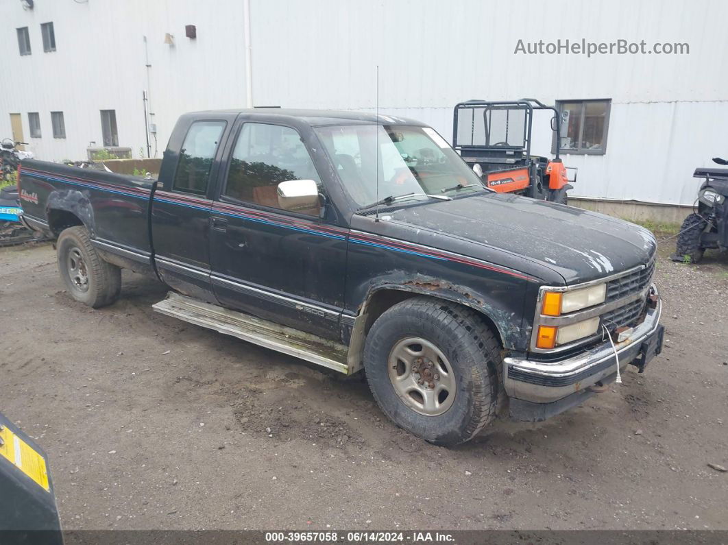 1993 Chevrolet Gmt-400 K1500 Black vin: 1GCEK19K2PE233577