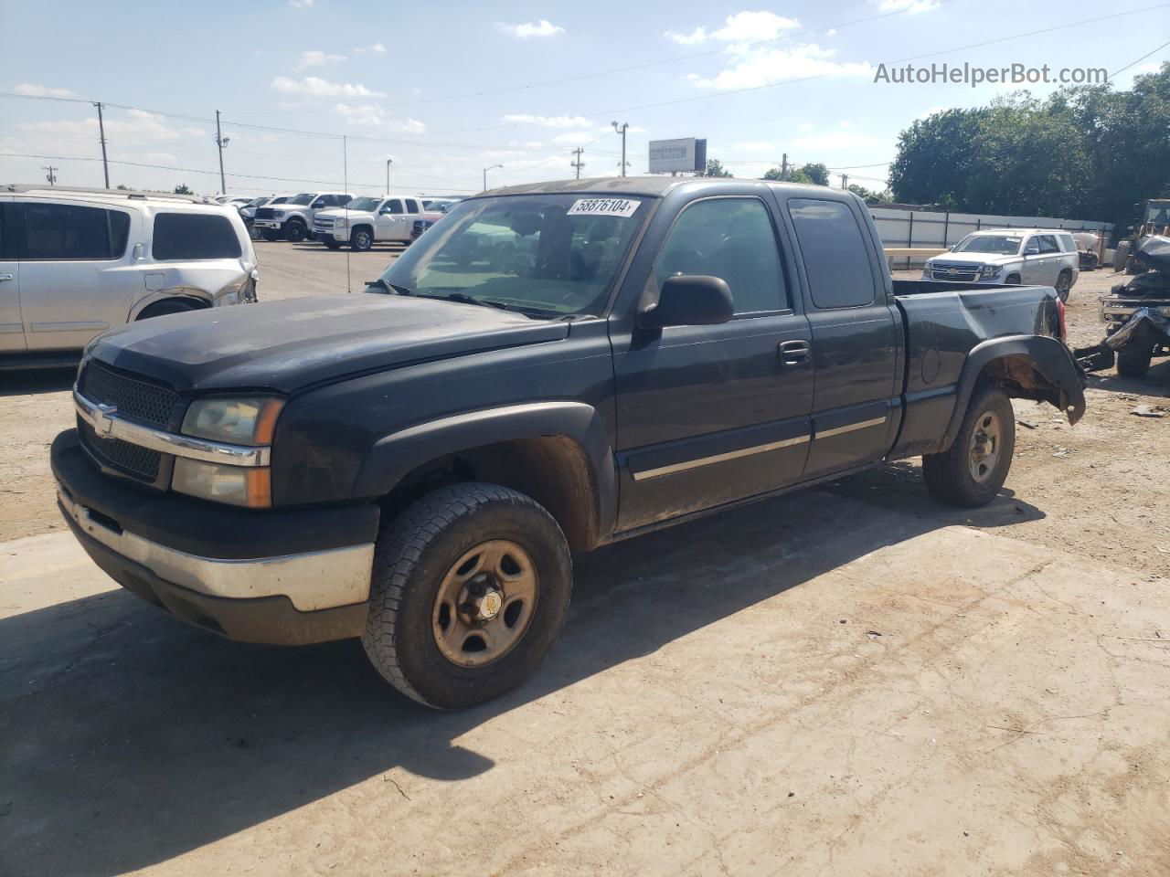 2003 Chevrolet Silverado K1500 Серебряный vin: 1GCEK19T03E228672