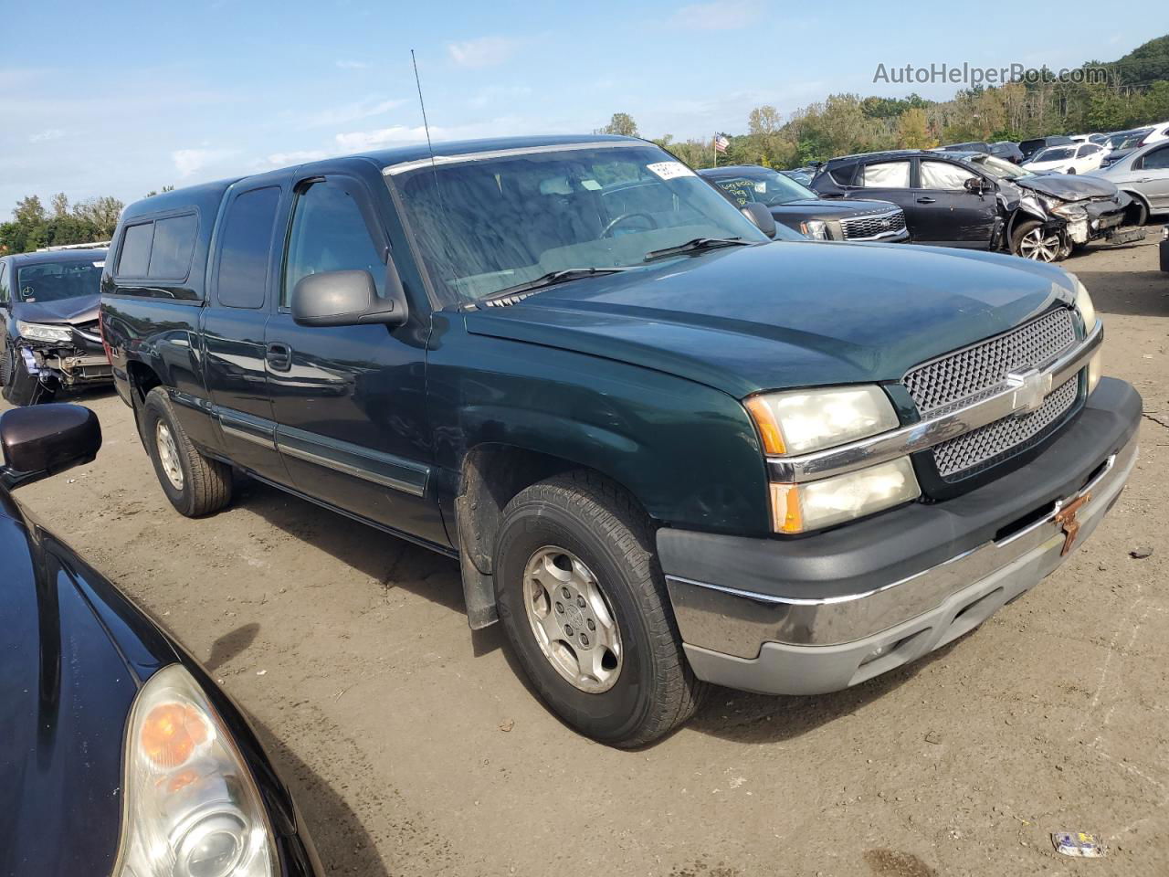 2003 Chevrolet Silverado K1500 Green vin: 1GCEK19T53E122427