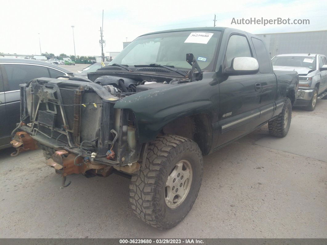 2001 Chevrolet Silverado 1500 Ls Зеленый vin: 1GCEK19T61E121798