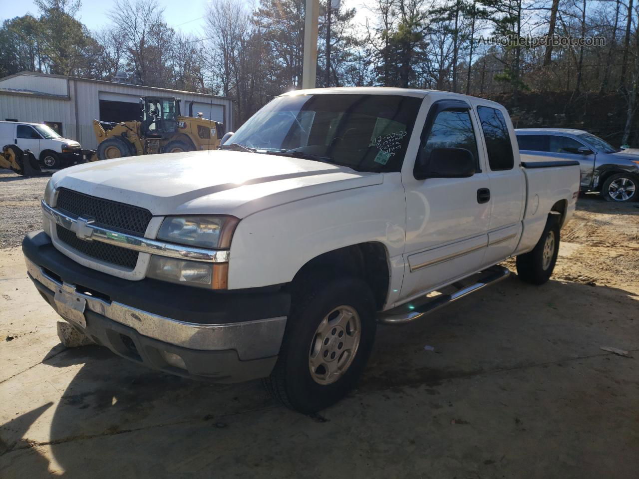 2003 Chevrolet Silverado K1500 White vin: 1GCEK19T73E302279