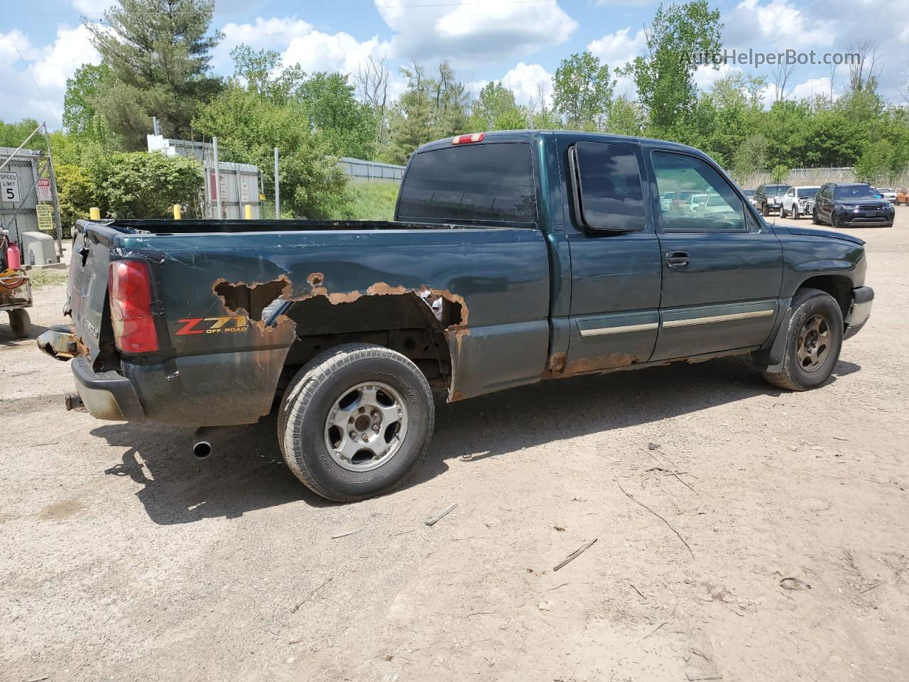 2003 Chevrolet Silverado K1500 Green vin: 1GCEK19T73E324458