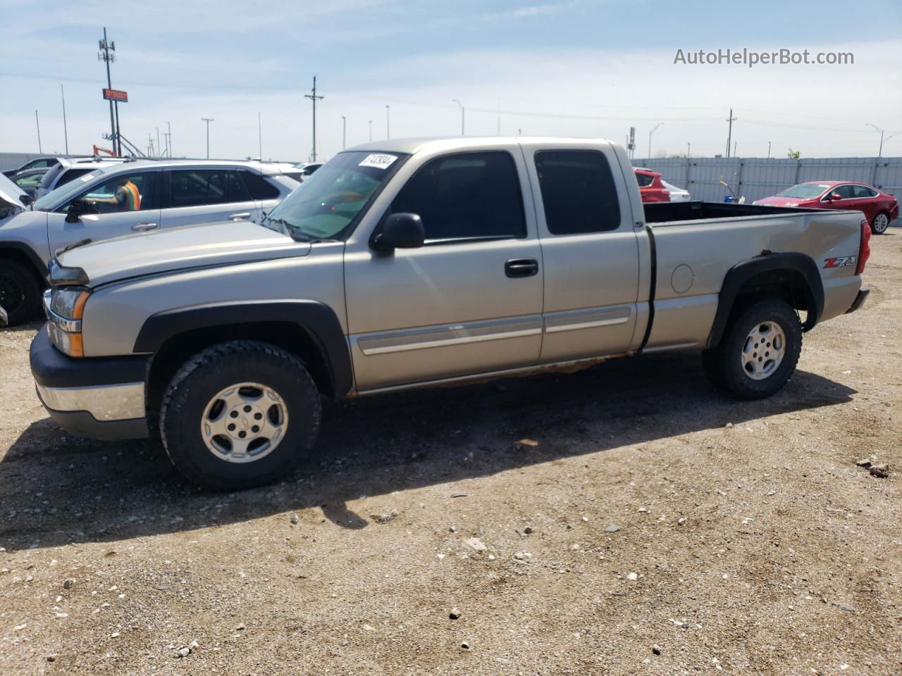 2003 Chevrolet Silverado K1500 Silver vin: 1GCEK19T83E163201