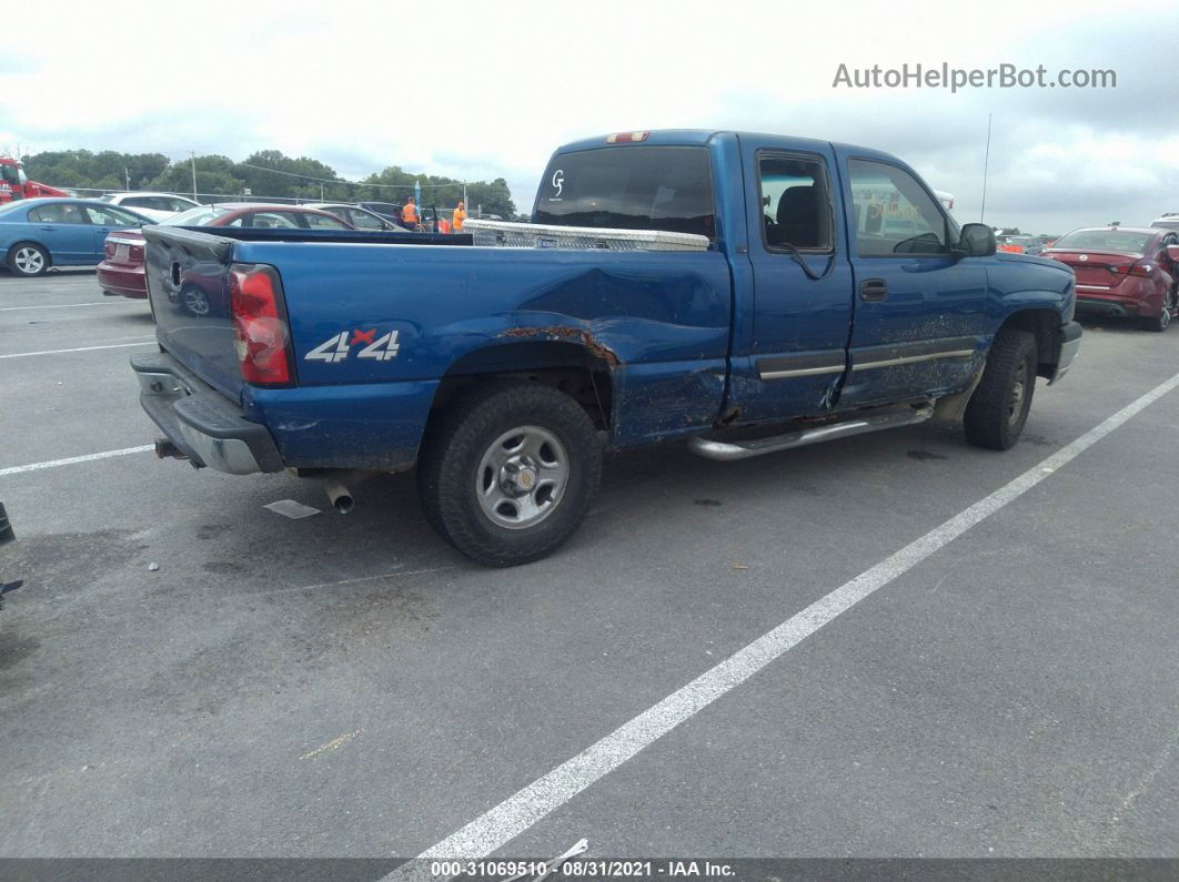 2004 Chevrolet Silverado 1500 Ls Blue vin: 1GCEK19T84Z125039