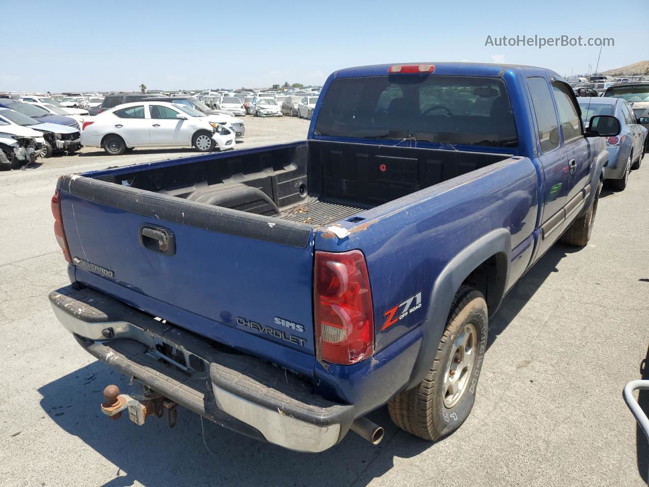 2003 Chevrolet Silverado K1500 Blue vin: 1GCEK19T93E220327