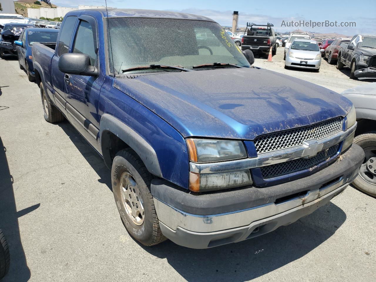 2003 Chevrolet Silverado K1500 Синий vin: 1GCEK19T93E220327