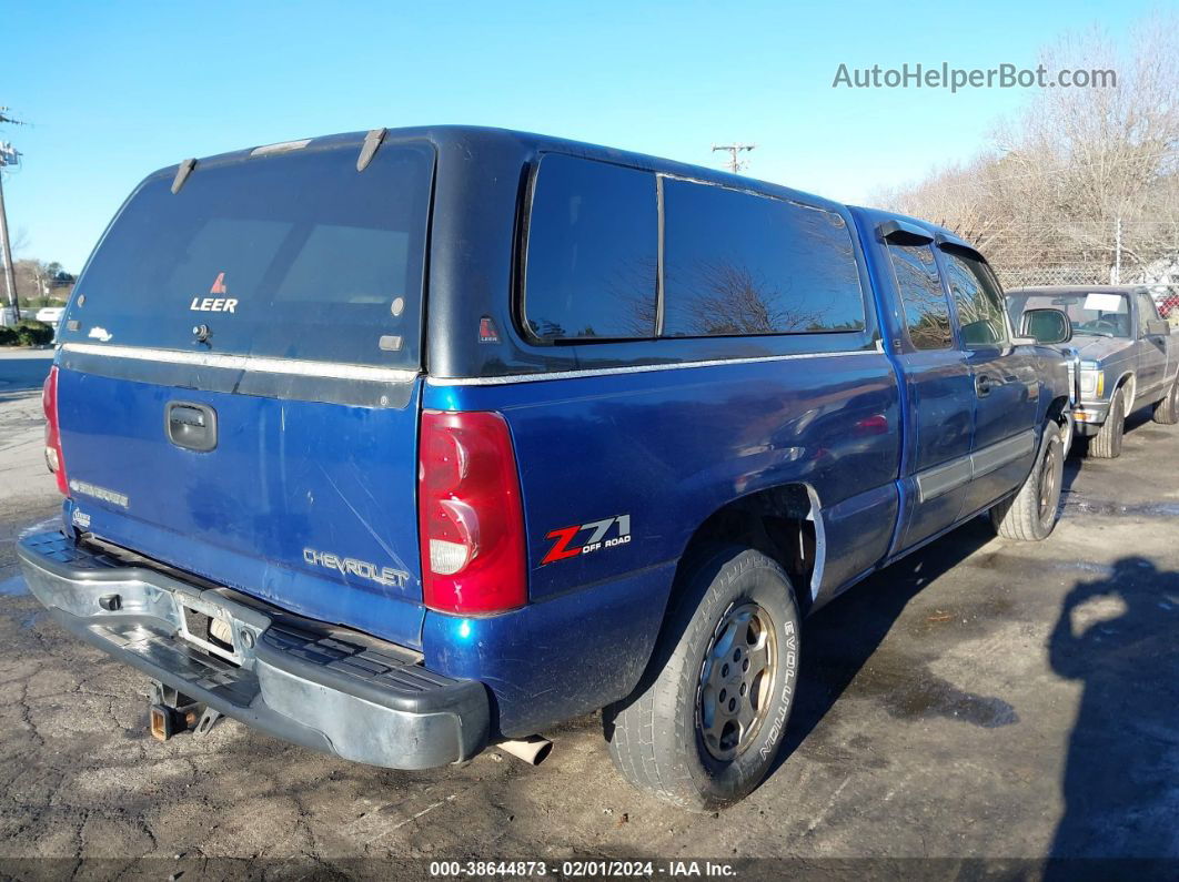 2003 Chevrolet Silverado 1500 Ls Blue vin: 1GCEK19T93E341004