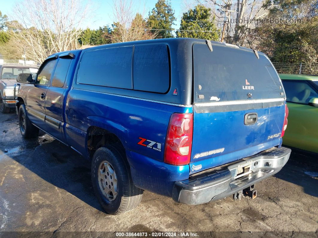 2003 Chevrolet Silverado 1500 Ls Blue vin: 1GCEK19T93E341004