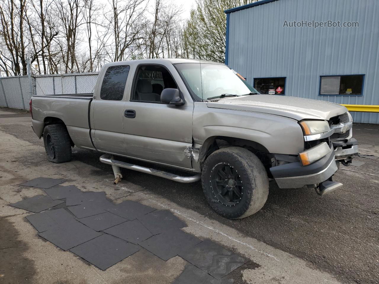 2003 Chevrolet Silverado K1500 Beige vin: 1GCEK19TX3E152023