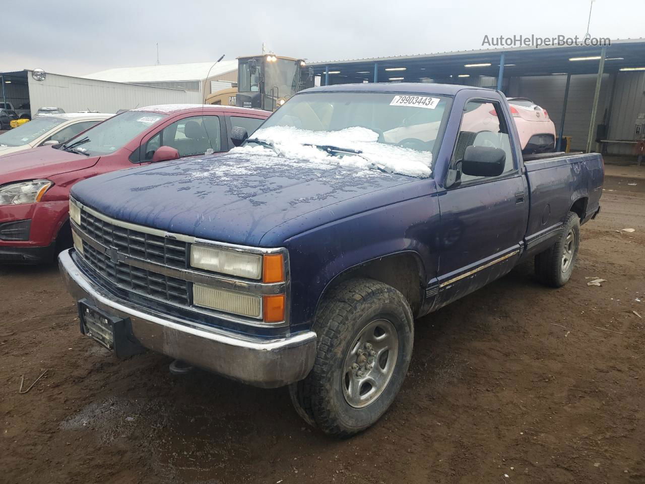 1993 Chevrolet Gmt-400 K2500 Синий vin: 1GCFK24K7PE111489