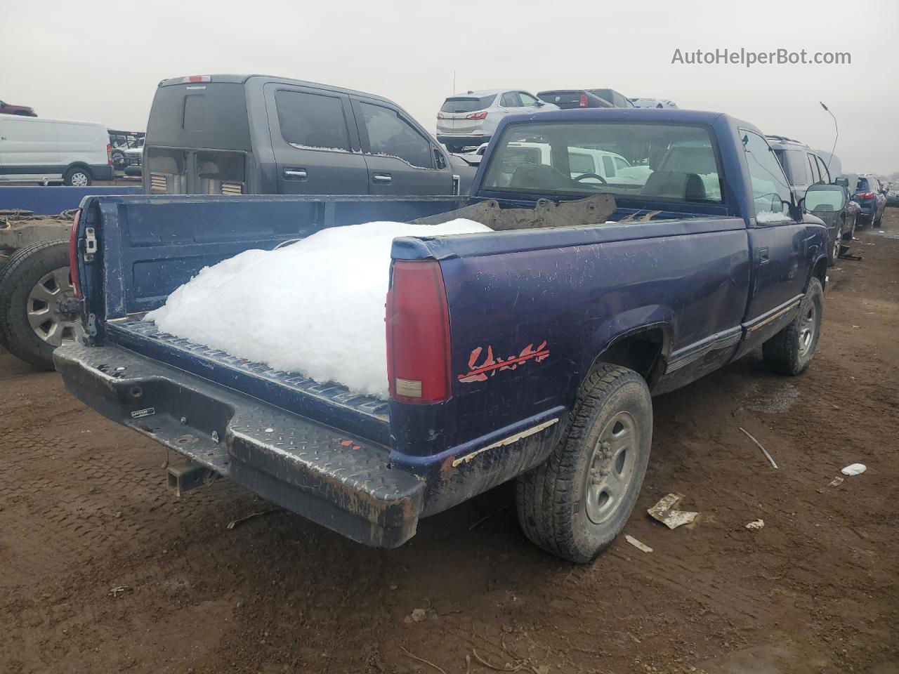 1993 Chevrolet Gmt-400 K2500 Blue vin: 1GCFK24K7PE111489