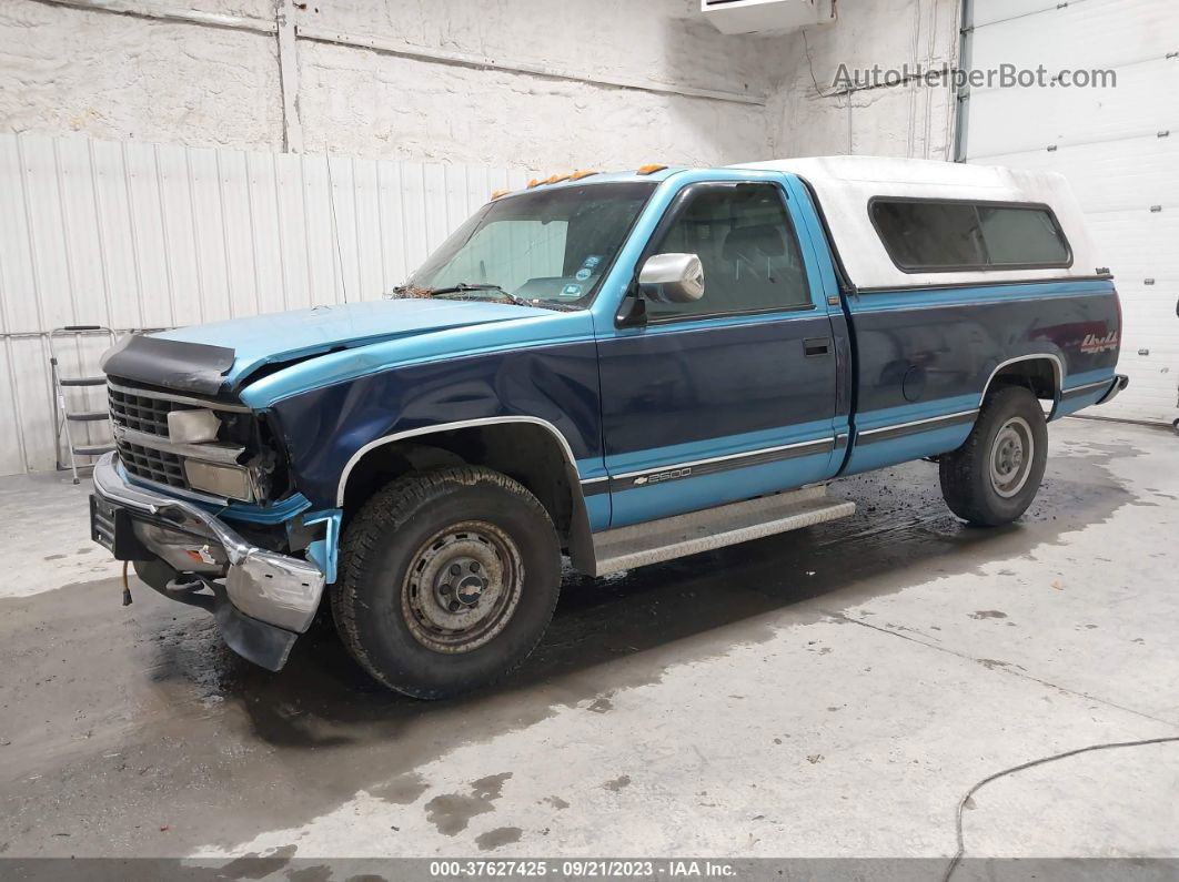 1993 Chevrolet Gmt-400 K2500 Blue vin: 1GCFK24K9PZ249396