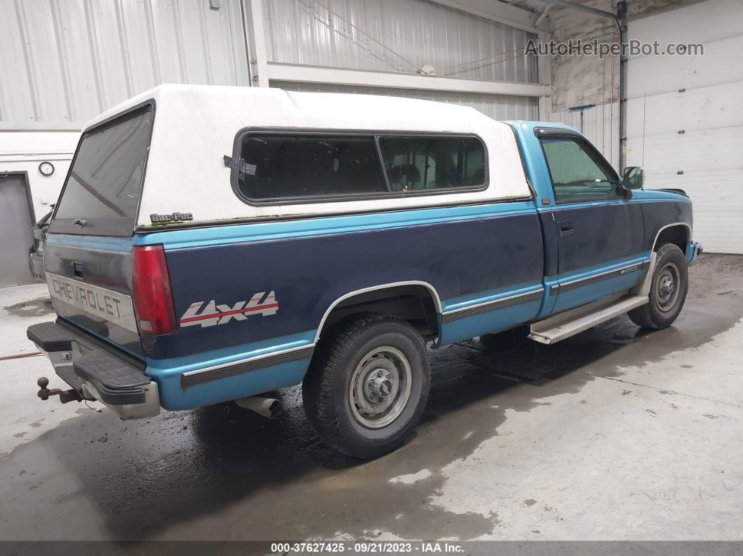 1993 Chevrolet Gmt-400 K2500 Blue vin: 1GCFK24K9PZ249396