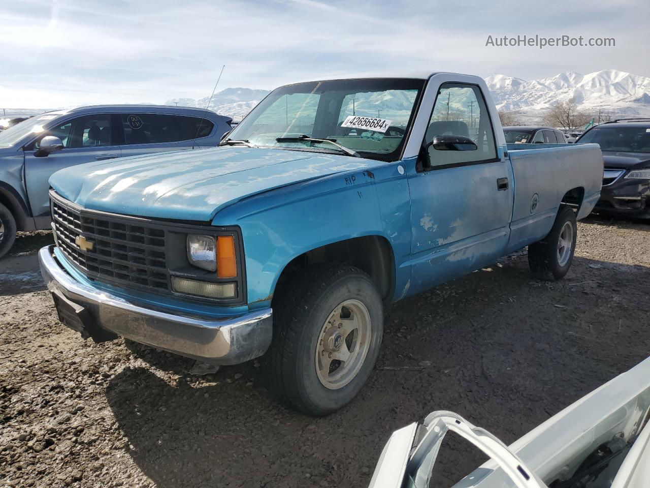 1993 Chevrolet Gmt-400 C2500 Blue vin: 1GCGC24K9PE230839