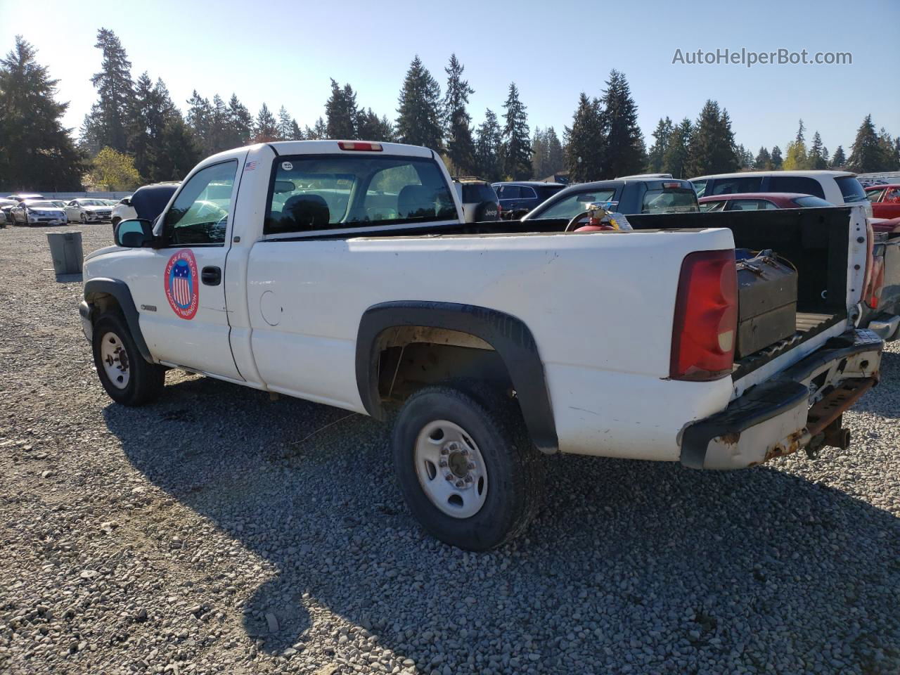 2003 Chevrolet Silverado C2500 White vin: 1GCGC24U13Z277237