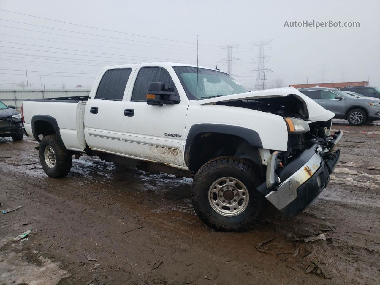 2003 Chevrolet Silverado K1500 Heavy Duty White vin: 1GCGK13U13F124941