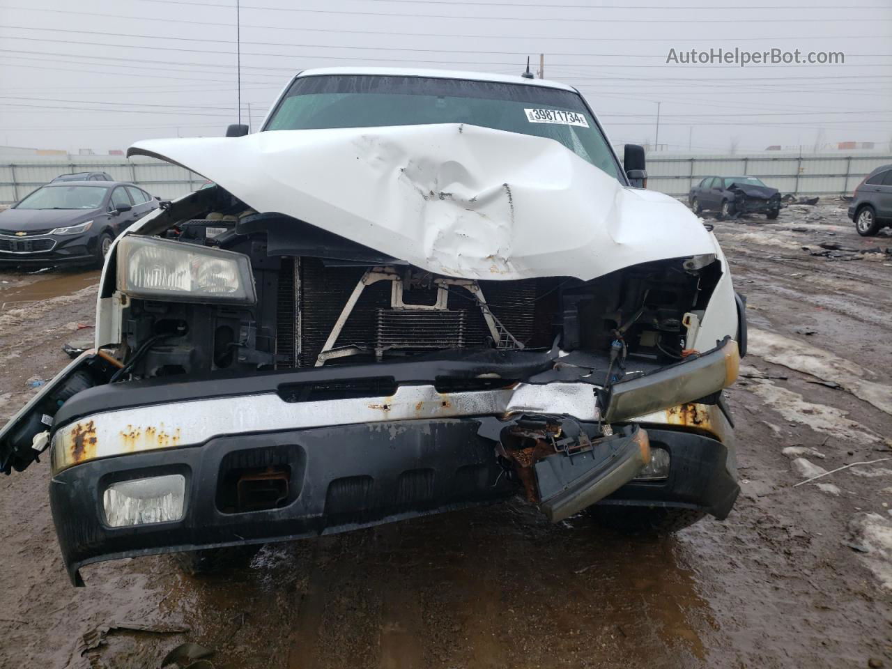 2003 Chevrolet Silverado K1500 Heavy Duty White vin: 1GCGK13U13F124941