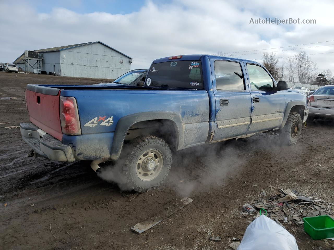 2003 Chevrolet Silverado K1500 Heavy Duty Синий vin: 1GCGK13UX3F196446