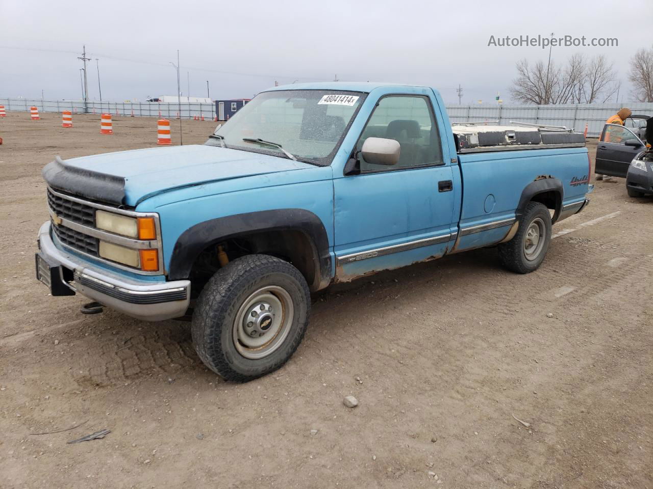 1993 Chevrolet Gmt-400 K2500 Blue vin: 1GCGK24F7PE137002