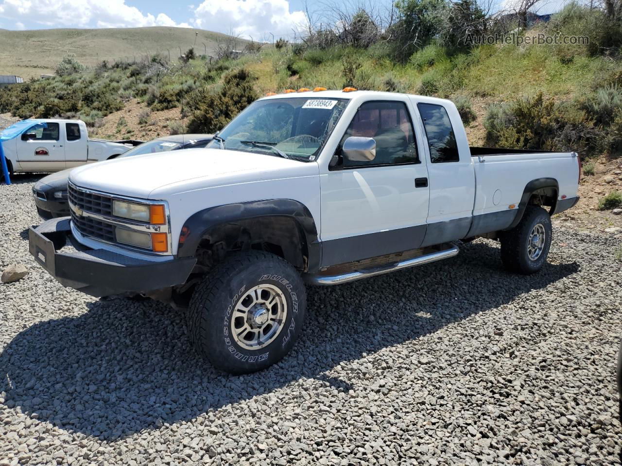 1993 Chevrolet Gmt-400 K2500 White vin: 1GCGK29NXPE204014