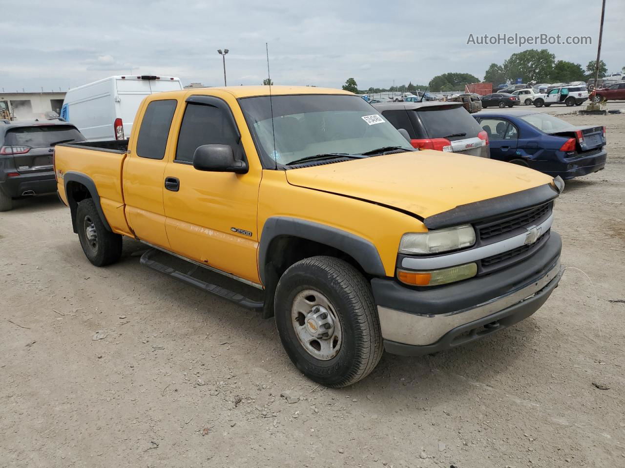 2001 Chevrolet Silverado K2500 Yellow vin: 1GCGK29U41Z269206