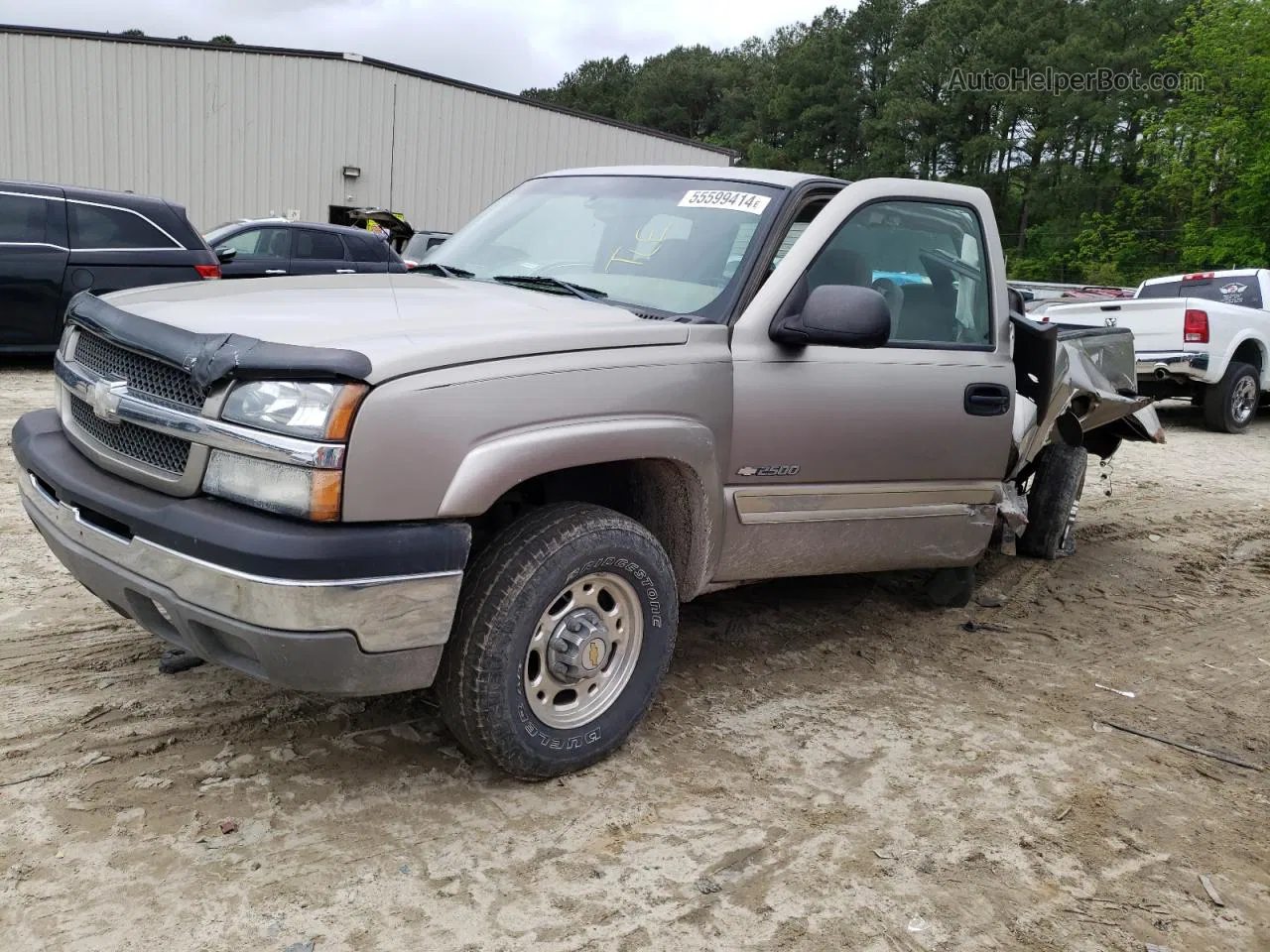 2003 Chevrolet Silverado K2500 Beige vin: 1GCGK29U73Z317350