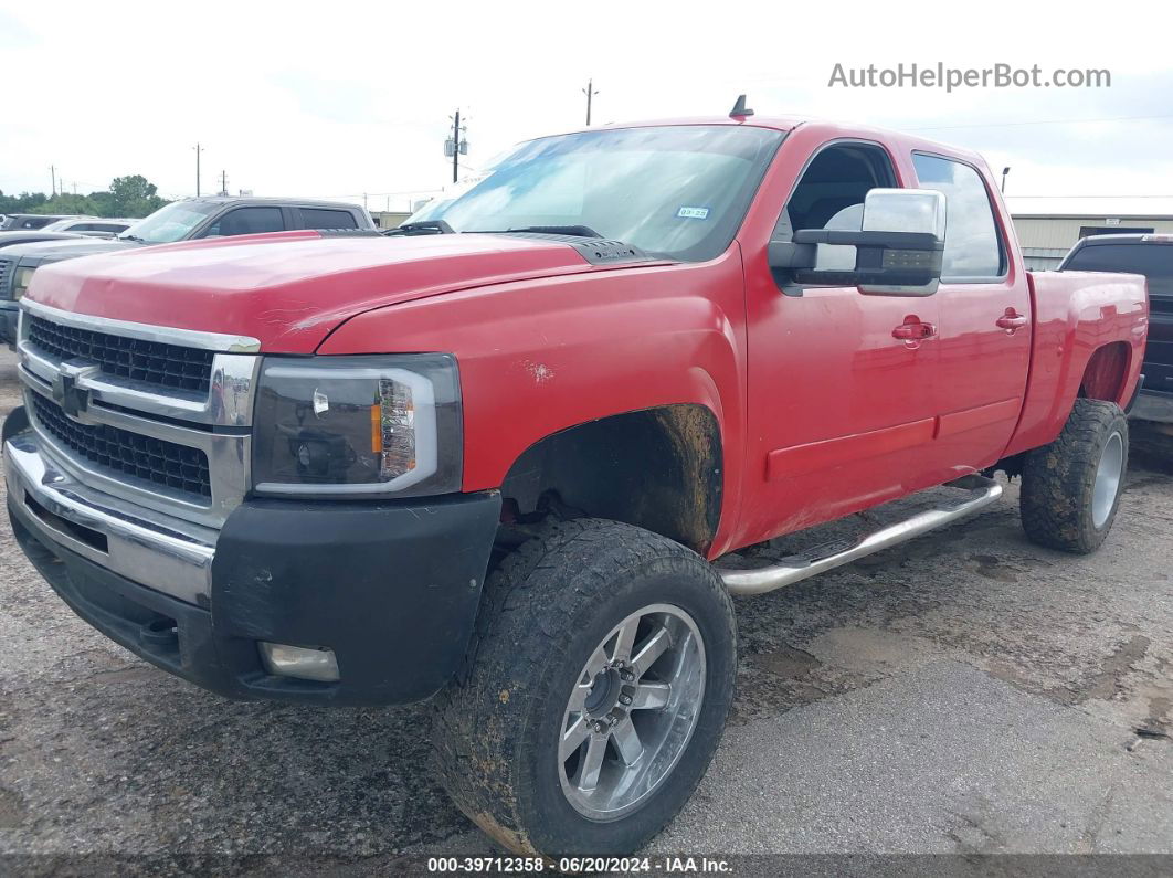 2008 Chevrolet Silverado 2500hd Ltz Red vin: 1GCHC236X8F153371