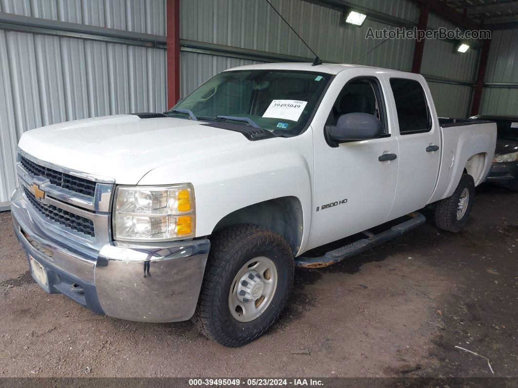 2008 Chevrolet Silverado 2500hd Work Truck White vin: 1GCHC23K48F104261