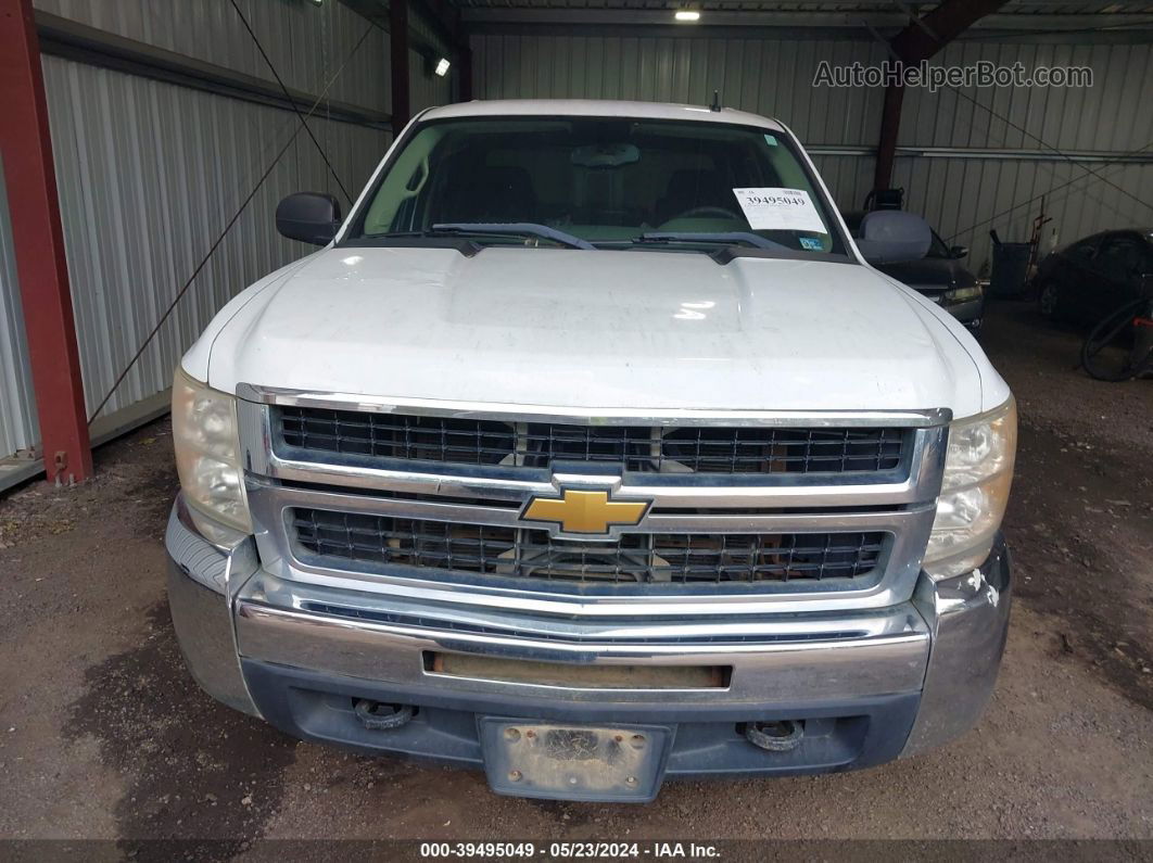 2008 Chevrolet Silverado 2500hd Work Truck White vin: 1GCHC23K48F104261