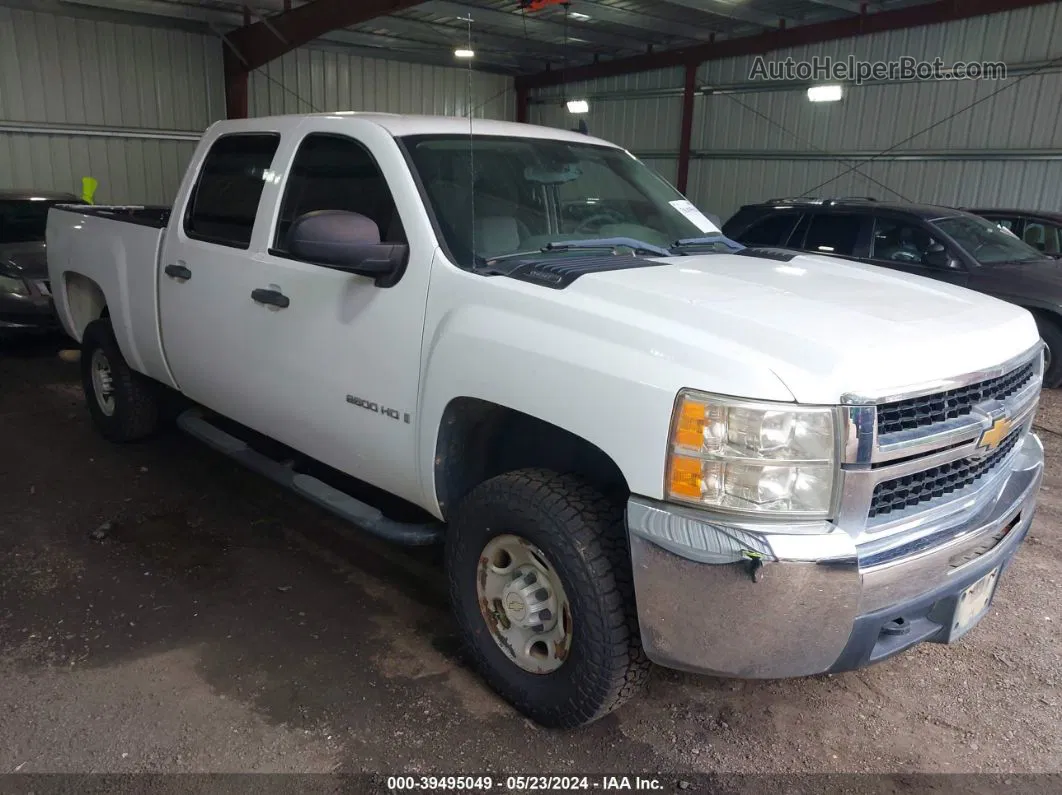 2008 Chevrolet Silverado 2500hd Work Truck White vin: 1GCHC23K48F104261