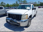 2008 Chevrolet Silverado 2500hd Work Truck White vin: 1GCHC24KX8E122834