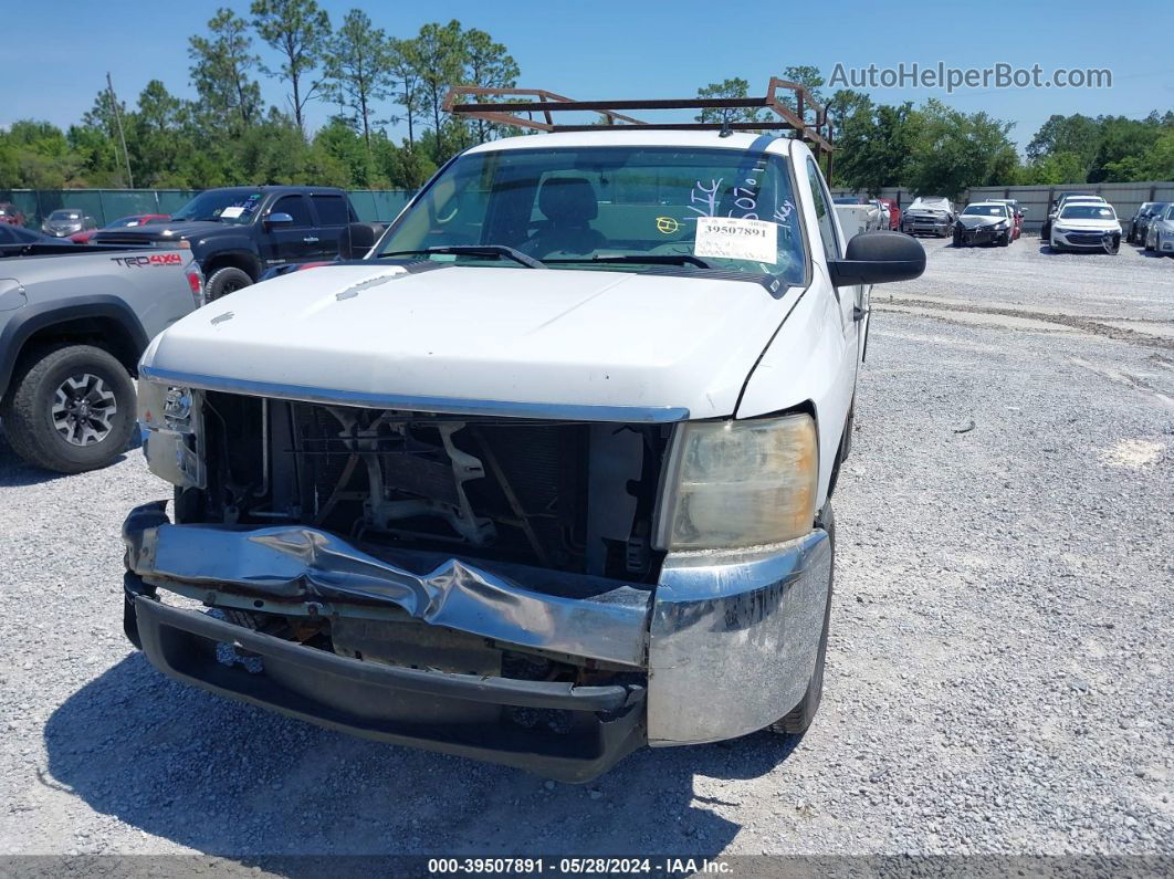 2008 Chevrolet Silverado 2500hd Work Truck White vin: 1GCHC24KX8E122834