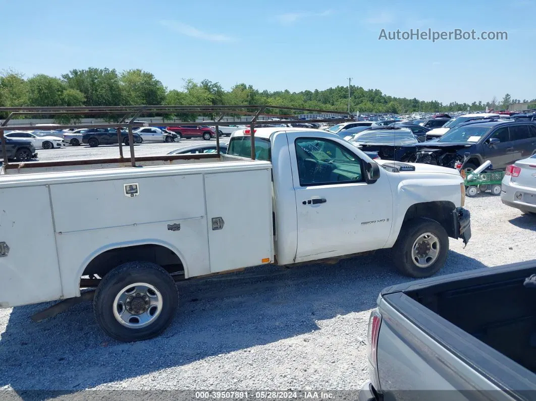 2008 Chevrolet Silverado 2500hd Work Truck White vin: 1GCHC24KX8E122834