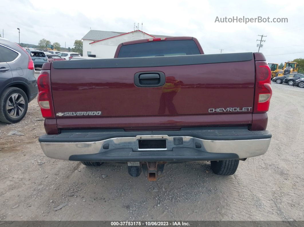 2003 Chevrolet Silverado 2500hd Ls Burgundy vin: 1GCHC29U43E334163