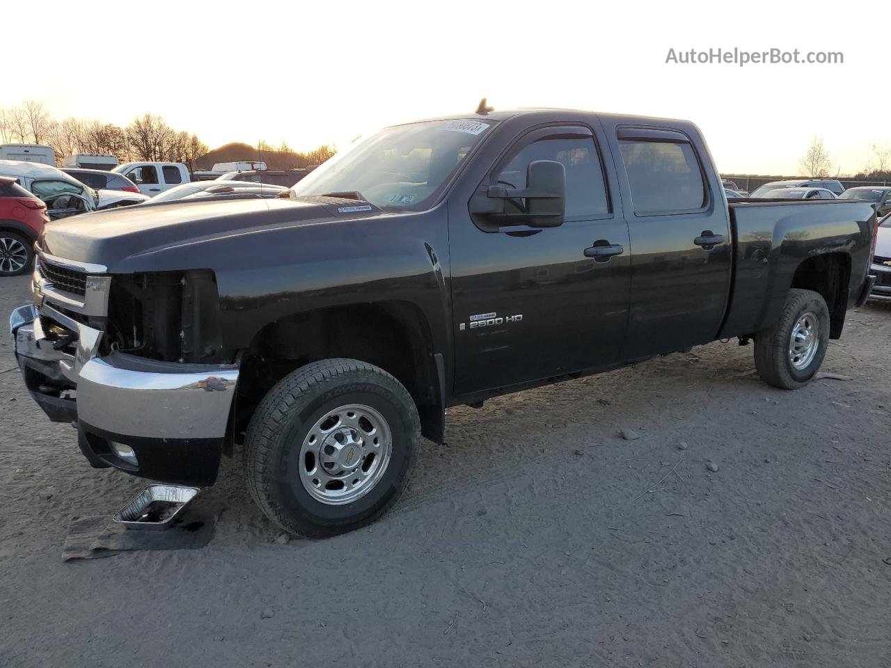 2008 Chevrolet Silverado K2500 Heavy Duty Black vin: 1GCHK23628F141864